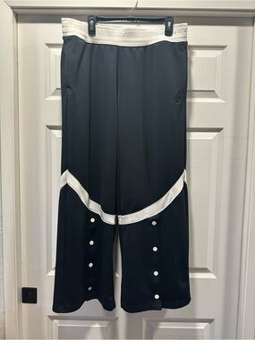 Jordan Black & White Snap-Front Track Pants